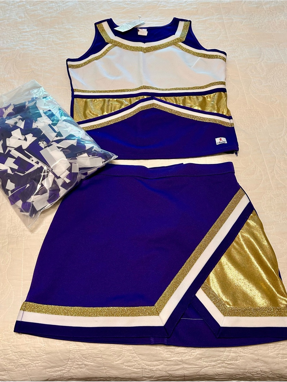 NWT Purple and Gold Cheer Set *Halloween*